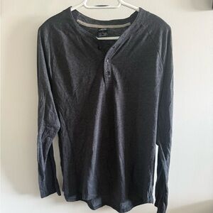 Oakley Charcoal Long Sleeve Henley